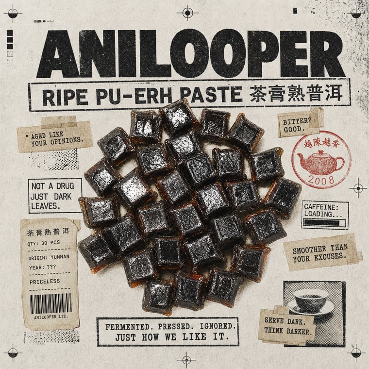 The design — Ripe Pu-erh Paste